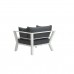 Sasha lounge fauteuil         mat wit/ reflex black